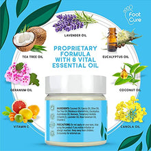 Load image into Gallery viewer, Tea Tree Oil Foot Balm, 100% All Natural Moisturizing Fast Acting Cream For Dry Feet & Cracked Heels, Extra Strength Callus Remover for Itchy Feet, Toenail Treatment, Calluses Remover & Callus Shaver