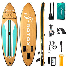 Load image into Gallery viewer, Inflatable Stand Up Paddle Board, 11'×33''×6''(6'' Thick) ISUP Non-Slip Deck,Bottom Fin for Paddling, Surf Control with Premium SUP Accessories & Backpack for Youth Adults Beginner