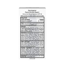 Load image into Gallery viewer, Neutrogena Rapid Wrinkle Repair Daily Retinol Anti-Wrinkle Moisturizer, Anti-Wrinkle Face & Neck Retinol Cream with Hyaluronic Acid, Retinol & Glycerin with SPF 30 Sunscreen, 1 fl. oz