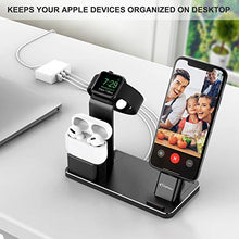 Load image into Gallery viewer, YoFeW Charging Stand for Apple Watch Charger Stand Aluminum Dock Station Compatible for iWatch Apple Watch Series 4/3 / 2/1/ AirPods/iPhone X/XS/XS Ma /8 / 8Plus / 7/7 Plus /6S /6S Plus