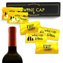 Load image into Gallery viewer, Airtight Wine Caps Wine Bottle Stopper Condom Style Bottle Topper Keep Fresh Wine Party Novelty Cork Replacements (8 Pcs/Set)