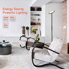 Load image into Gallery viewer, Shalomlite Sky LED Torchiere Floor Lamp, WiFi Smart Remote Control Tall Standing Modern Pole Light for Living Rooms, Bedroom&Offices, Dimmable Uplight Compatible with Amazon Alexa&Google Assistant