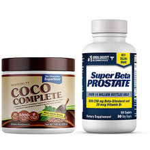 Load image into Gallery viewer, Super Beta Prostate Supplement for Men & Coco Complete Chocolate Superfood Powder - Reduce Bathroom Trips Day & Night, Support a Healthy Prostate + Promote Healthy Energy Levels & Immune System