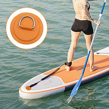 Load image into Gallery viewer, 7Pck D-Ring Patch Kayak D Ring Pads and 20ft Strong Elastic Bungee Shock Cord with Hooks Bungee Deck Rigging Kit for Pvc Inflatable Boat Sup Kayak Canoe Deck Surfboard Raft Stand Up Paddle Board