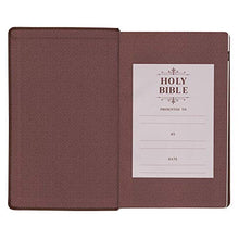 Load image into Gallery viewer, KJV Holy Bible, Giant Print Standard Size Faux Leather Red Letter Edition - Ribbon Marker, King James Version, Medium Brown