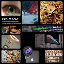 Load image into Gallery viewer, Phone Camera Lens Pro with Tripod - ANGFLY 4K HD 2 in 1 Aspherical Wide Angle Lens & Super Macro Lens,Clip-On Cell Phone Camera Lenses Compatible with iPhone,Android,Samsung Mobile Phones and Tablets