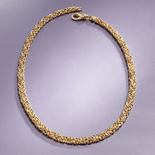 Load image into Gallery viewer, Ross-Simons 18kt Gold Over Sterling Silver Byzantine Necklace