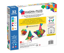 Load image into Gallery viewer, Magna-Tiles 32-Piece Clear Colors Set, The Original Magnetic Building Tiles For Creative Open-Ended Play, Educational Toys For Children Ages 3 Years +