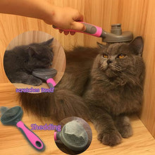 Load image into Gallery viewer, Hesiry Cat Brush Pet Soft Brush for Shedding Removes Loose Undercoat,Slicker Brush for Dog Massage-Self Cleaning