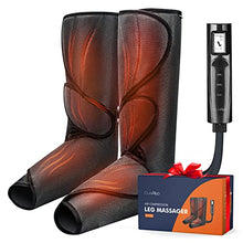Load image into Gallery viewer, Cunmiso Life Leg Air Compression Massager for Circulation and Relaxation, Foot and Calf Massage Machine with 3 Heat Modes 3 Intensities, 2 Extensions Wraps & LCD Handheld Controller for Men and Women