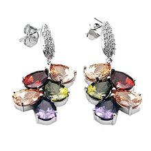 Load image into Gallery viewer, HERMOSA Silver Earring Multi Gemstones Sets Garnet Peridot Amethyst Morganite Ideal Gift Choice