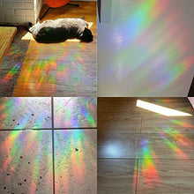 Load image into Gallery viewer, Lotus Anti-Collision Window Clings for Bird Strikes - Glass Alert Prism Rainbow Decals – Decorate Your Windows Glass Doors, 4 Packs, JDLH-4-3