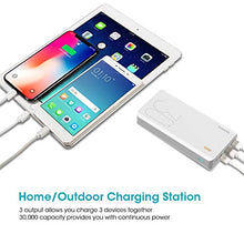 Load image into Gallery viewer, ROMOSS 30000mAh Power Bank Sense 8+, 18W PD USB C Portable Charger with 3 Outputs & 3 Inputs External Battery Pack Cell Phone Charger Battery Compatible with iPhone 11, Xs Max, MacBook, iPad Pro