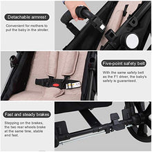 Load image into Gallery viewer, Baby Stroller Newborn Carriage Infant Reversible Bassinet to Luxury Toddler Vista Seat for Boy Girl Compact Single All Terrain Babies Pram Strollers Add Stroller Cover, Cup Holder, Net