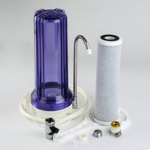 Load image into Gallery viewer, iSpring CKC1C Countertop Drinking Water Filtration System with Carbon Filter, 2.5" x 10", Clear