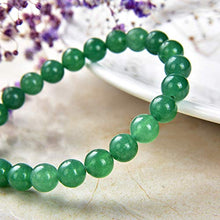 Load image into Gallery viewer, Green Aventurine Bracelet | Chakra Crystal Healing Gemstone Bracelet for Yoga Meditation| Semi Precious Handmade Indian Jade Jewelry for Men Women Unisex by Crystal Agate