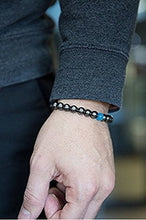 Load image into Gallery viewer, Believe London Hematite Magnetic Therapy Bracelet with Jewelry Bag & Meaning Card | Strong Elastic | Precious Natural Stones Healing
