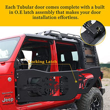Load image into Gallery viewer, JROAD Jeep wrangler JL Gladiator summer tubular half doors Fit for 2018-2023 Jeep Wrangler JL Unlimited | Gladiator JT 4-Door Soldier pattern Front & Rear Tube Doors Without Side View Mirror Door