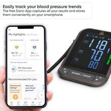 Load image into Gallery viewer, Dario Blood Pressure Monitor Gen2 - Automatic Digital BP Machine with Large Backlit Display Upper Arm Meter and Large Cuff for Accurate Home Use, with Carrying Case (Large 8.75-16.5 in (22-42cm))