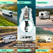 Load image into Gallery viewer, LATCH.IT RV Macerator Pump | 12V Quick-Release Macerator Pump for RV | RV Waste Pump Macerator w/All Fittings, Hoses & Clamps You’ll Need | Portable RV Pump | Dump 12-15 Gallons of Waste per Minute!