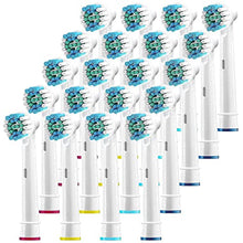 Load image into Gallery viewer, Replacement Toothbrush Heads Compatible with Oral B Electric Toothbrush Replacement Heads Precision Brush Heads Refills for Oralb Braun Pro 1000 Sonic Clean Soft Sensitive Precision More (20 Pk)