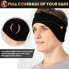 Load image into Gallery viewer, Lauzq Winter Ear Warmers Headbands - Thermal Ear Muffs for Men Women in Cold Weather for Ski Running Cycling Workout