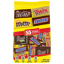Load image into Gallery viewer, SNICKERS, M&M'S & TWIX Fun Size Chocolate Candy Variety Mix, 31.18-Ounce 55 Piece Bag