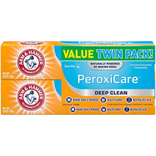 Load image into Gallery viewer, ARM & HAMMER Peroxicare Toothpaste, TWIN PACK (Contains Two 6oz Tubes) – Clean Mint- Fluoride Toothpaste