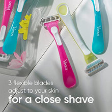 Load image into Gallery viewer, Gillette Venus Tropical Disposable Razors for Women, 3 Count, Designed for a Smooth Shave, Tropical Fragrance Scented Handles