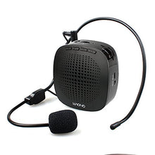 Load image into Gallery viewer, Voice Amplifier MAONO AU-C03 Ultralight(0.29 lb) Cardioid Portable Rechargeable Wired Microphone with Waistband,Support SD Card/AUX Input for Teachers, Coaches, Tour Guides, Market(Black)