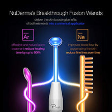 Load image into Gallery viewer, NuDerma Clinical Skin Therapy Wand - Portable Handheld High Frequency Skin Therapy Machine w 6 FUSION Neon + Argon Wands - Natural Acne Treatment - Skin Tightening - Wrinkle Reducing - Facial Skin