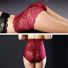 Load image into Gallery viewer, 5 Pack Women Sexy Lace Underwear Briefs Plus Size Lace Panties High Waist Hipster Panties