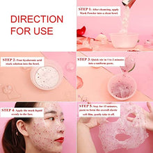 Load image into Gallery viewer, Diy Spa Rose Hyaluronic Acid Hydro Jelly Facial Mask Powder Collagen Vitamin C Peel off Rubber Face Mask 12 Sacks (Mix -6)