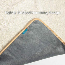 Load image into Gallery viewer, Bedsure Waterproof Dog Blankets for Small Dogs - Small Cat Blanket Washable for Couch Protection- Sherpa Fleece Puppy Blanket, Soft Plush Reversible Throw Furniture Protector, 25"X35", Grey