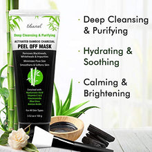 Load image into Gallery viewer, Ebanel Blackhead Remover Charcoal Peel Off Face Mask with Brush, Deep Cleansing Purifying Charcoal Mask Pore Cleaner Minimizer with Niacinamide, Hyaluronic Acid, Aloe, Green Tea, Brush Handle May Vary
