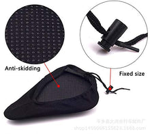 Load image into Gallery viewer, MI0512 Soft Wide Premium Kids Bike Saddle Gel Seat Cushion Cover,8"x6"Small Bicycle Saddle Breathable Pad(Black)