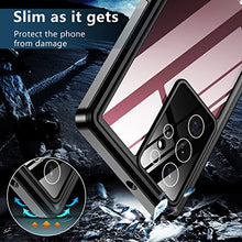 Load image into Gallery viewer, SPIDERCASE for Samsung Galaxy S22 Ultra Case, Waterproof Built-in Screen Protector Full Protection Heavy Duty Shockproof Anti-Scratched Rugged Case for Galaxy S22 Ultra 5G 6.8'' 2022 (Black)