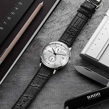 Load image into Gallery viewer, FEICE Men's Automatic Watch Mechanical Watch Stainless Steel Leather Band Watches Analog Curved Mirror Brushed Finish Casual Dress Watches for Men #FM212 (4-Silver+Leather Strap)