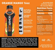 Load image into Gallery viewer, BODYARMOR Sports Drink Sports Beverage, Orange Mango, Natural Flavors With Vitamins, Potassium-Packed Electrolytes, No Preservatives, Perfect For Athletes, 16 Fl Oz (Pack of 12)
