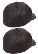 Load image into Gallery viewer, Flexfit 6533 Ultrafibre & Airmesh Fitted Cap, 2pack (2-black Caps) - Large/X-Large