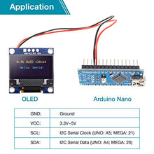 Load image into Gallery viewer, Frienda 10 Pieces I2C OLED Display Module OLED Display Screen Driver IIC I2C Tabellone Seriale con Display Auto-Luminoso Compatibile with con Raspberry PI (Blue and Yellow)