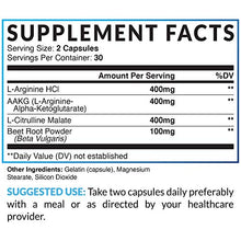 Load image into Gallery viewer, Havasu Nutrition Extra Strength L Arginine - 1200mg Nitric Oxide Supplement for Muscle Growth, Vascularity and Energy - L-Citrulline & Essential Amino Acids to Support Physical Endurance, 60 Capsules