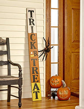 Load image into Gallery viewer, The Lakeside Collection 5' Trick or Treat Wall Leaning Sign for Halloween with Tri-Color Background