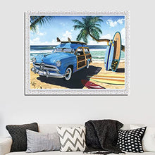 Load image into Gallery viewer, Surfboard Paint by Number,Paint by Numbers for Adults Beginner,Beach Surfboard Paint by Number,Perfect for Home Wall Decoration 20x16inch