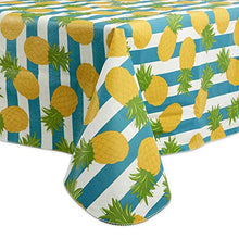 Load image into Gallery viewer, DII Tablecloth Vinyl Table Top, 60 x 102, Pineapple
