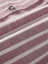 Load image into Gallery viewer, Romwe Girl's Cute Striped Spaghetti Strap Button Front Belted Summer Cami Dress Dusty Pink 150