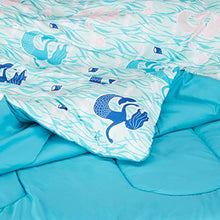 Load image into Gallery viewer, Amazon Basics Easy-Wash Microfiber Kid's Comforter and Pillow Sham Set - Full or Queen, Purple Unicorns