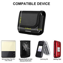 Load image into Gallery viewer, COANJIUO Holster for Samsung Galaxy Z Flip, Galaxy Z Flip 3, Galaxy Z Flip 3 5G Belt Clip Holsters for Motorola Razr 5G, Motorola Razr 2019 Magnetic Closure Horizontal Pouch, Black