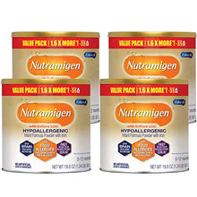 Load image into Gallery viewer, Enfamil Nutramigen Infant Formula, Hypoallergenic and Lactose Free Formula with Enflora LGG, Fast Relief from Severe Crying and Colic, Powder Can, 19.8 Oz (Pack of 4)