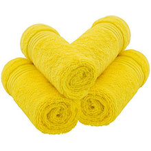 Load image into Gallery viewer, Luxury Turkish Cotton Washcloths for Easy Care, Extra Soft & Absorbent, Fingertip Towels, 4 Pack Washcloth Set by United Home Textile, Lemon Yellow